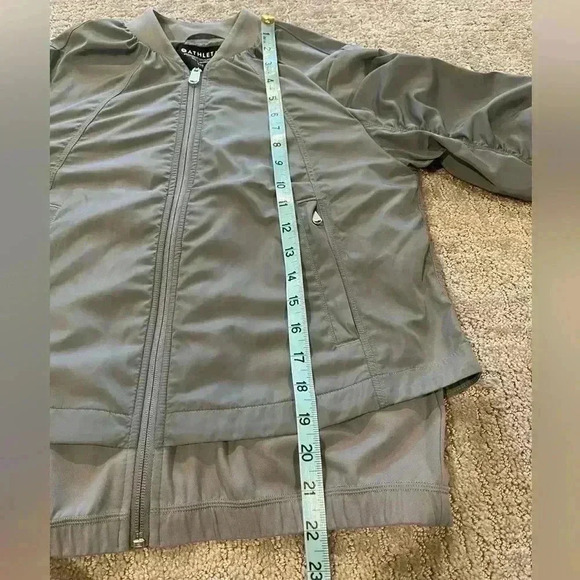 Athleta Wayfarer Blouson Bomber Jacket Size XXS, Blue,Waterproof,Athleisure,EUC - Picture 8 of 16